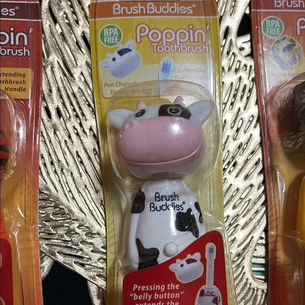 Poppin' Toothbrush Set - Toothy Toby, Milky Wayne, Richie